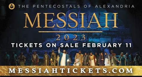 Messiah tickets poa. Things To Know About Messiah tickets poa. 